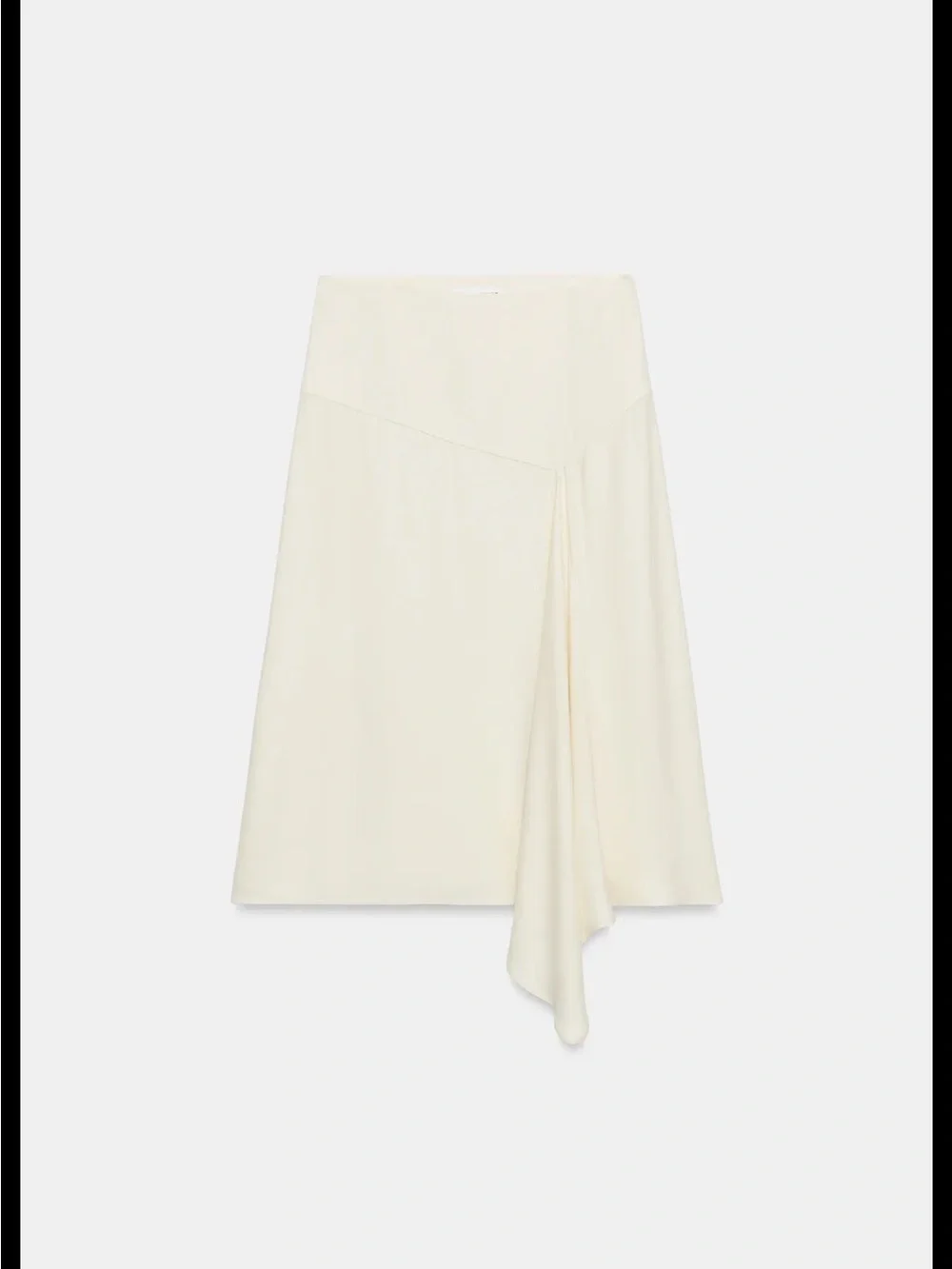 ZARA Zara ZW COLLECTION FLOWY MIDI SKIRT ECRU 1111/151/712